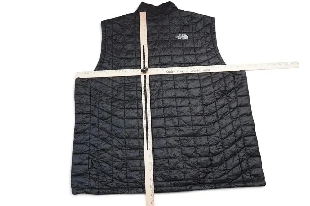 The North Face Vest Mens 2XL Black Thermoball Eco Puffer Full Zip Insulated